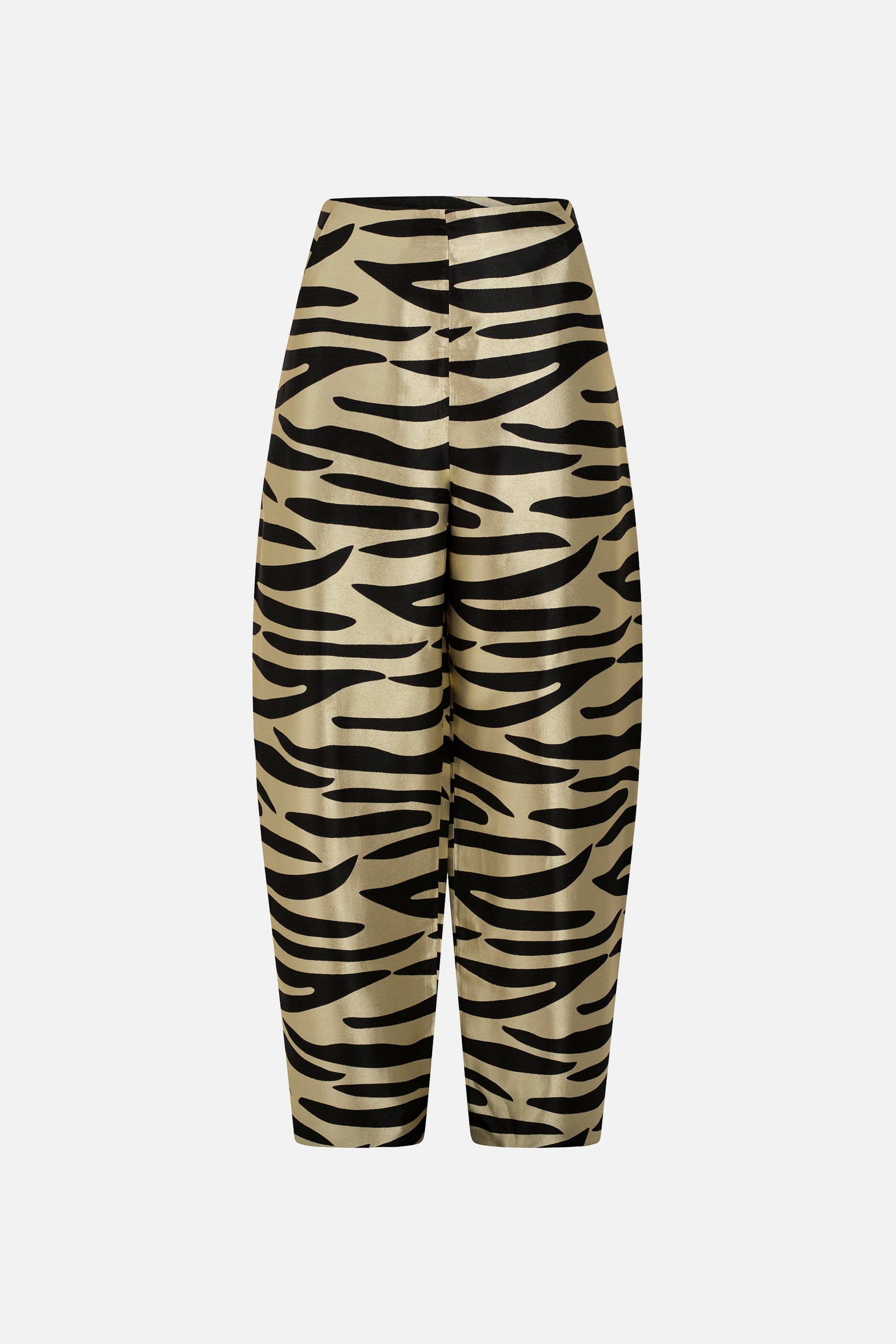Round pants Sky with zebra print