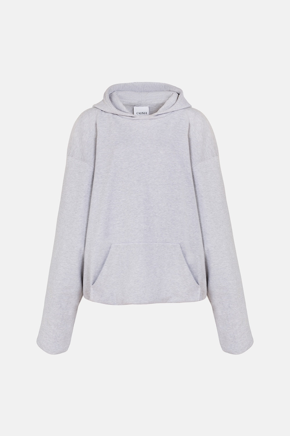 Sweat à capuche manches longues oversize Melrose gris