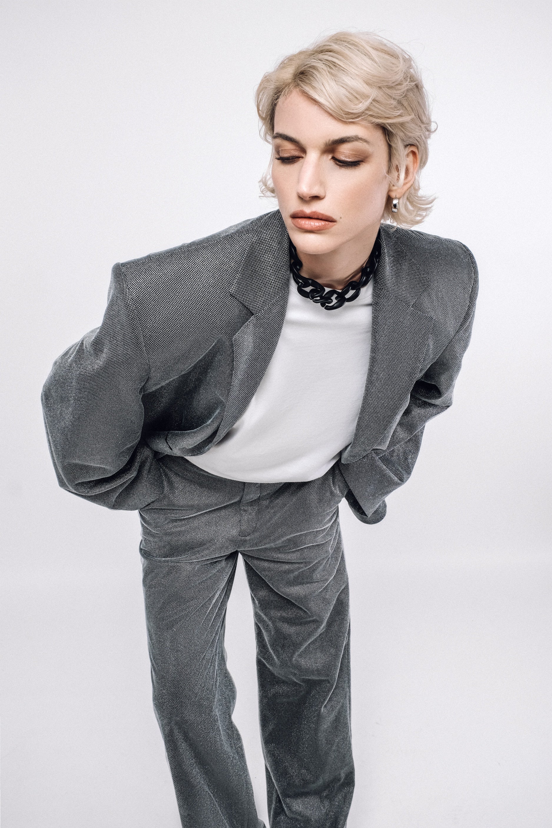 Pantalon résille SUNSET argent