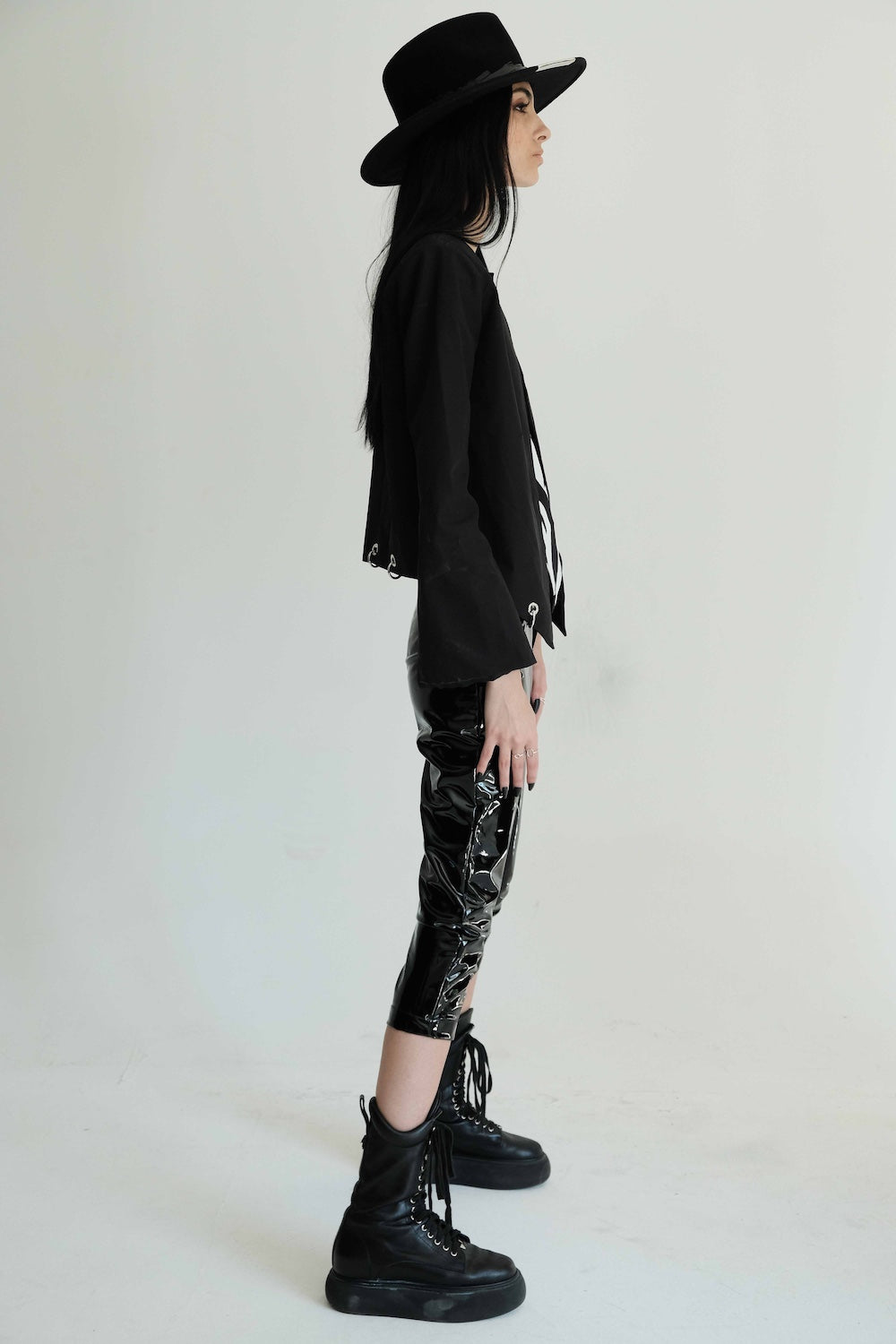 bustier à imprimer zèbre pointe V noir et blanc.