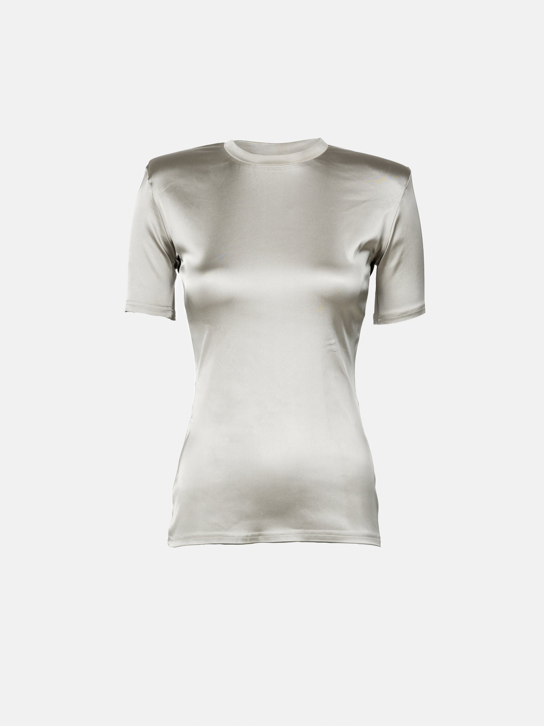 T-shirt Los Angeles Short Sleeves Epaulets Grey