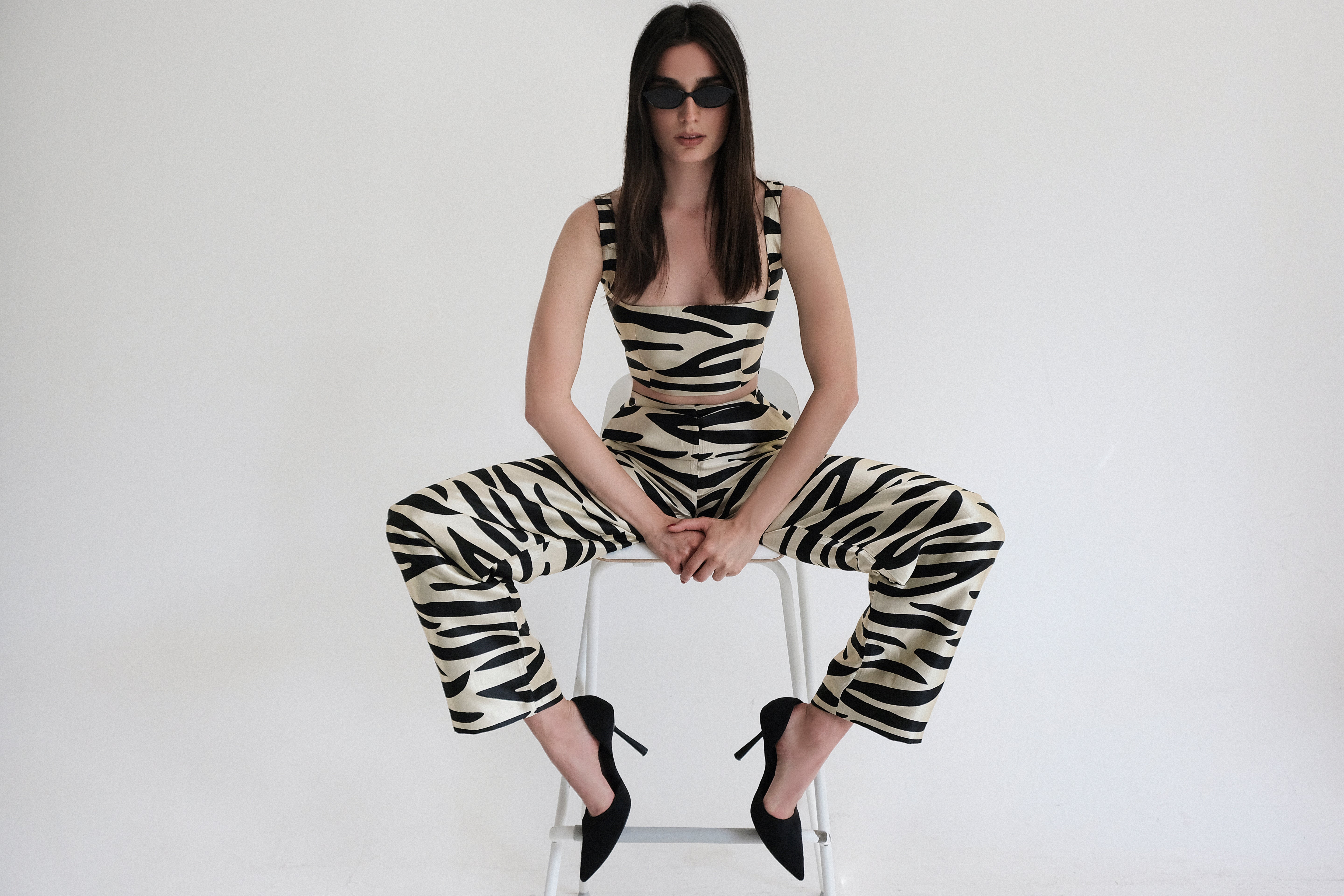 Short top Pasadena with zebra print