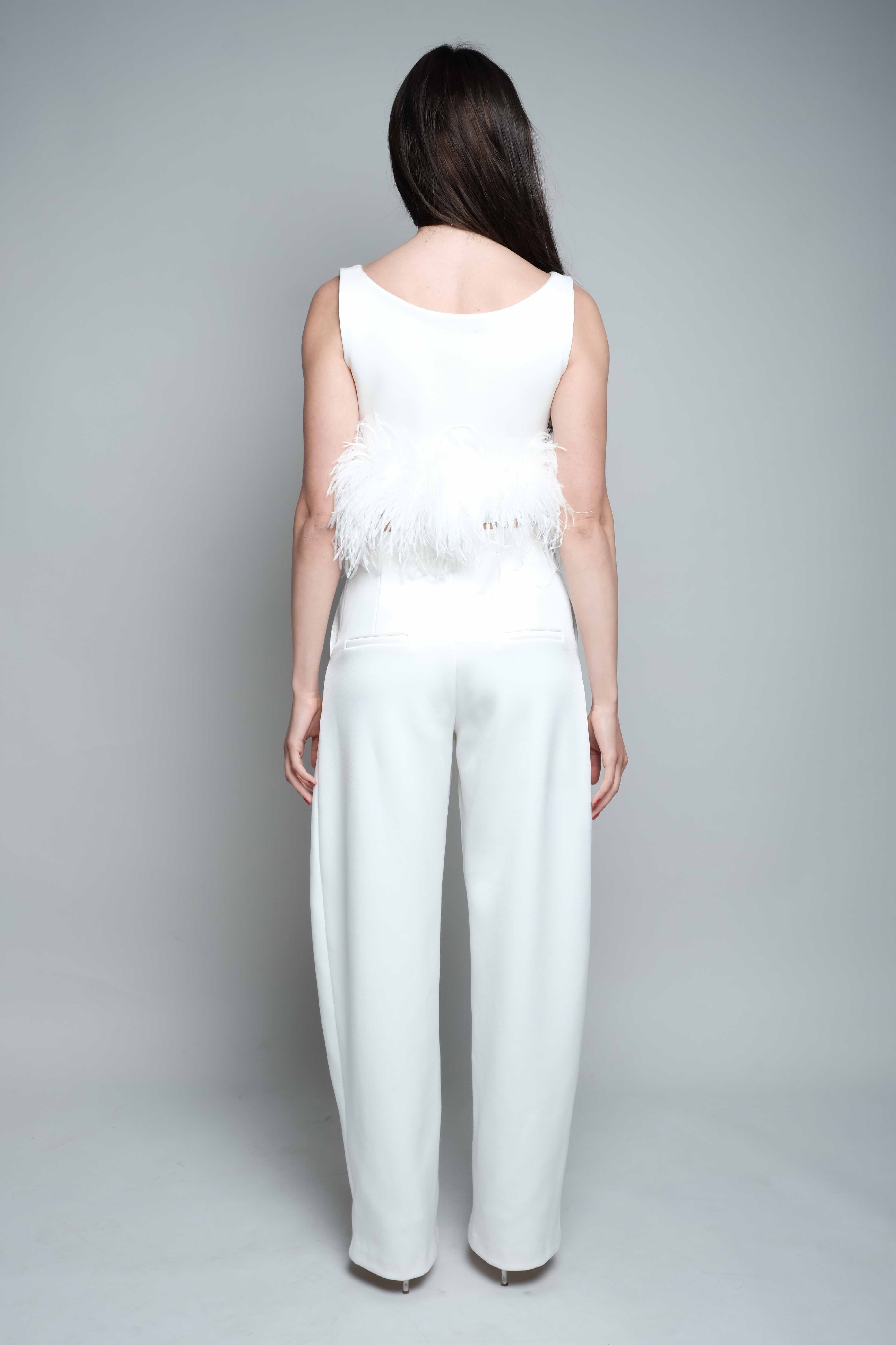 Pantalon rond Sky écru